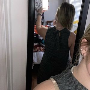 Cute high neck tie dress